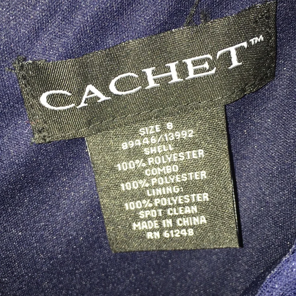 Cachet Blouse And Jacket Evening Wear Set Midnight Blue | Size 8